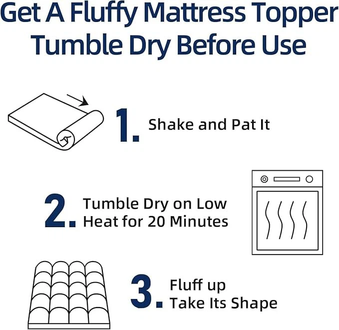 Thick Pillow Top Mattress Pad - Grey - Twin XL - Brand New - photo 4