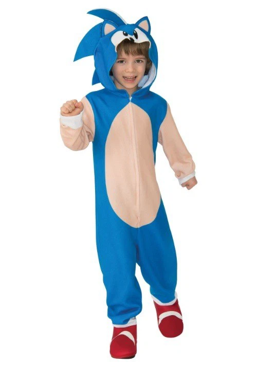 Sonic the Hedgehog Hooded Costume - Small - New