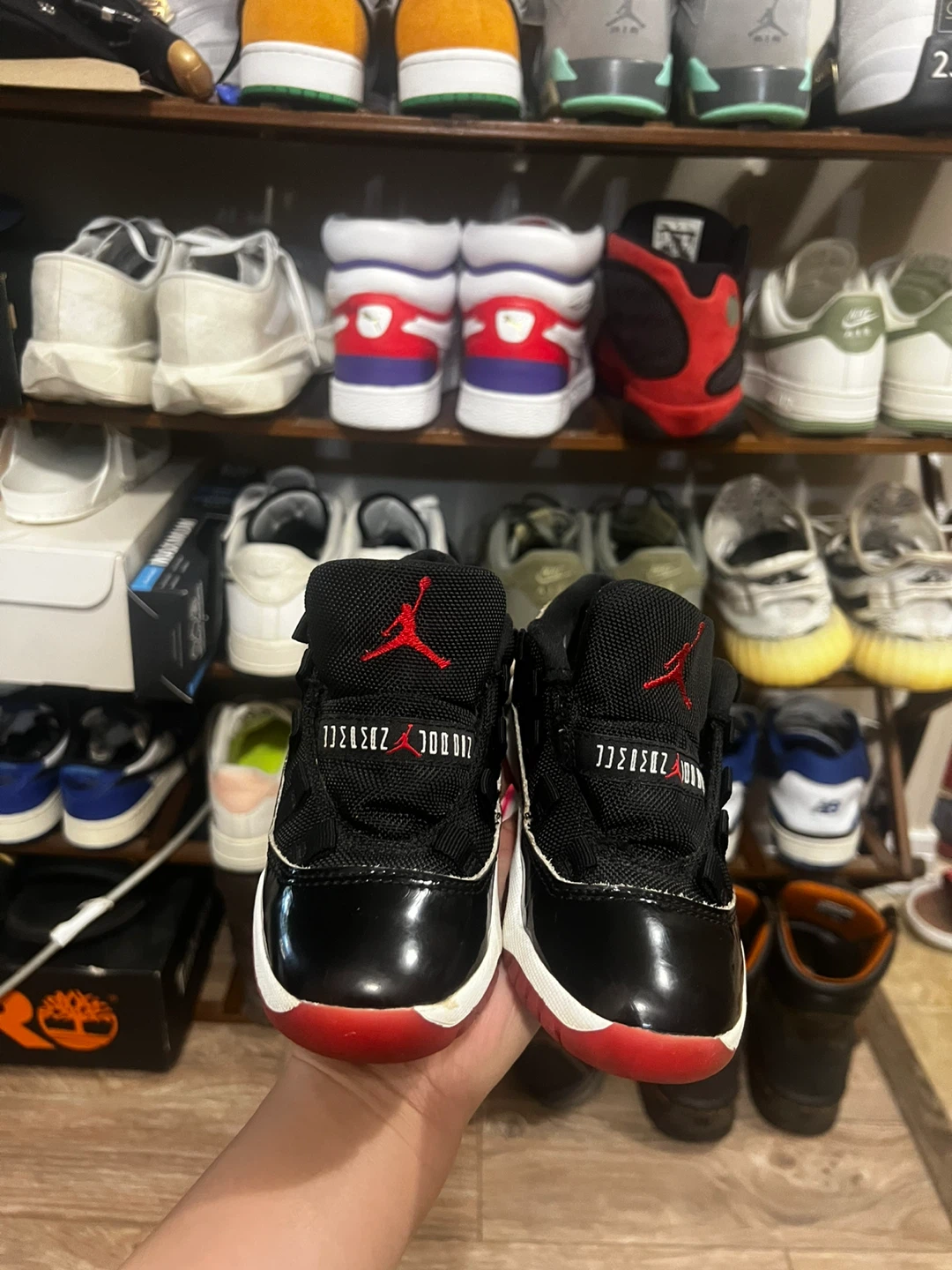 Nike Air Jordan 11 Retro Low Bred Kids Shoes 11c