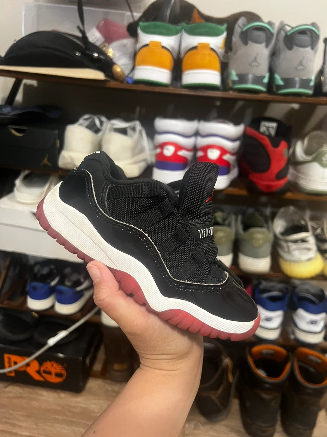 Nike Air Jordan 11 Retro Low Bred Kids Shoes 11c - photo 3