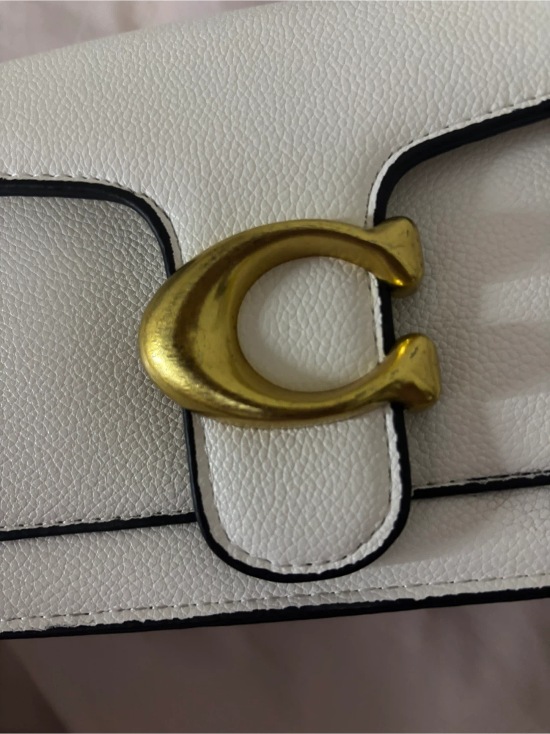 1:1Coach White Leather Shoulder Bag - photo 3