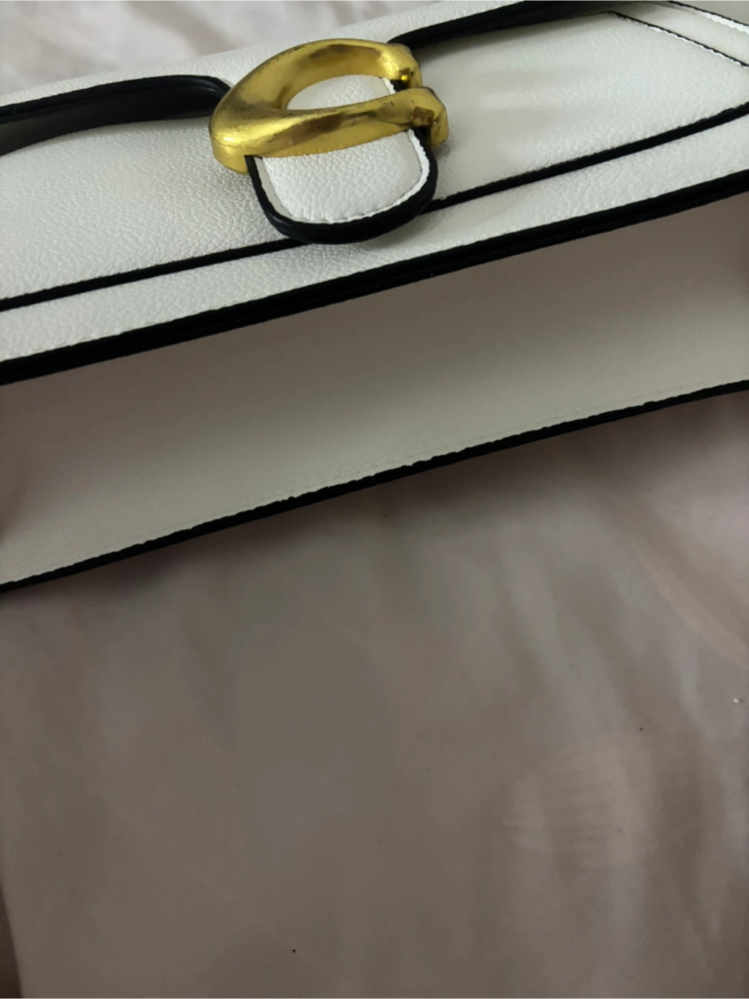1:1Coach White Leather Shoulder Bag - photo 4