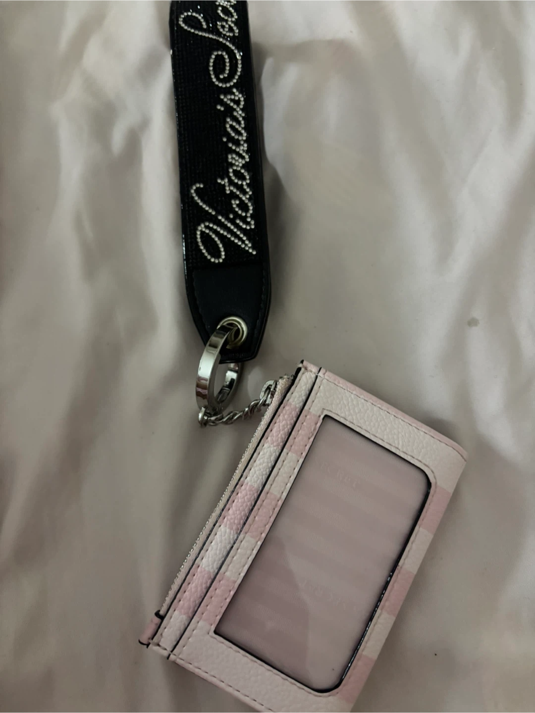 Victoria's Secret Striped Card Case with Lanyard - photo 3