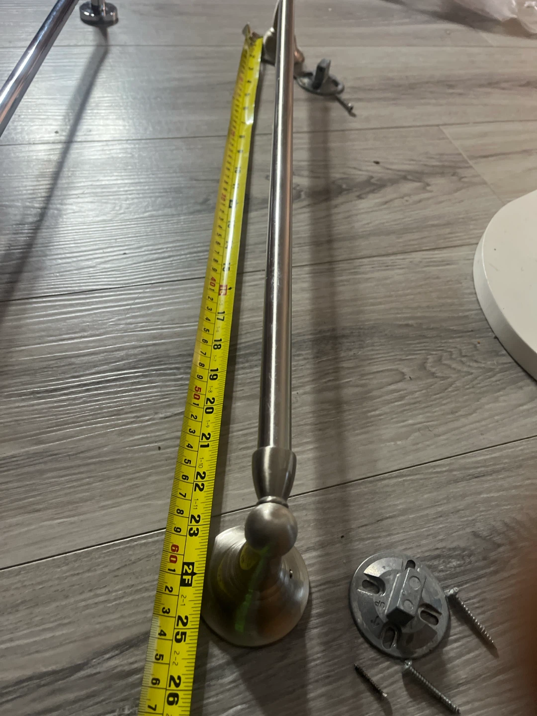 Brushed Nickel Towel Bar - photo 2