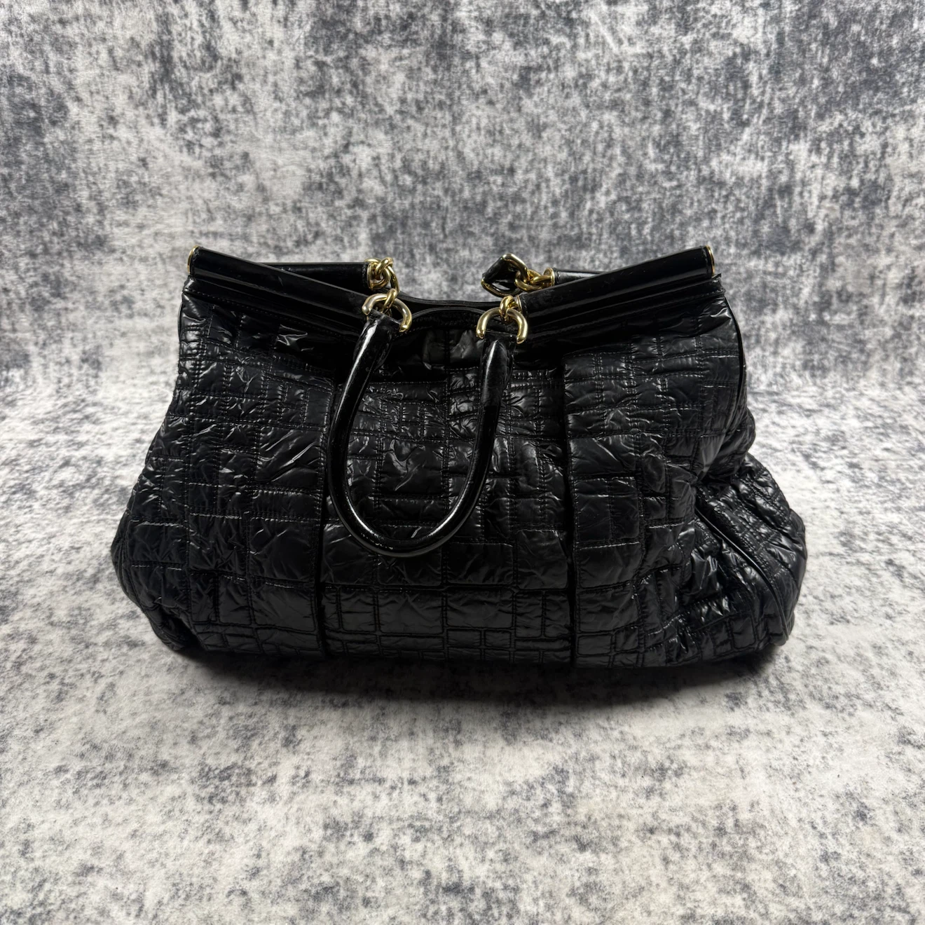 Dolce & Gabbana Miss Lexington Quilted Patent Nylon Tote Bag - photo 3