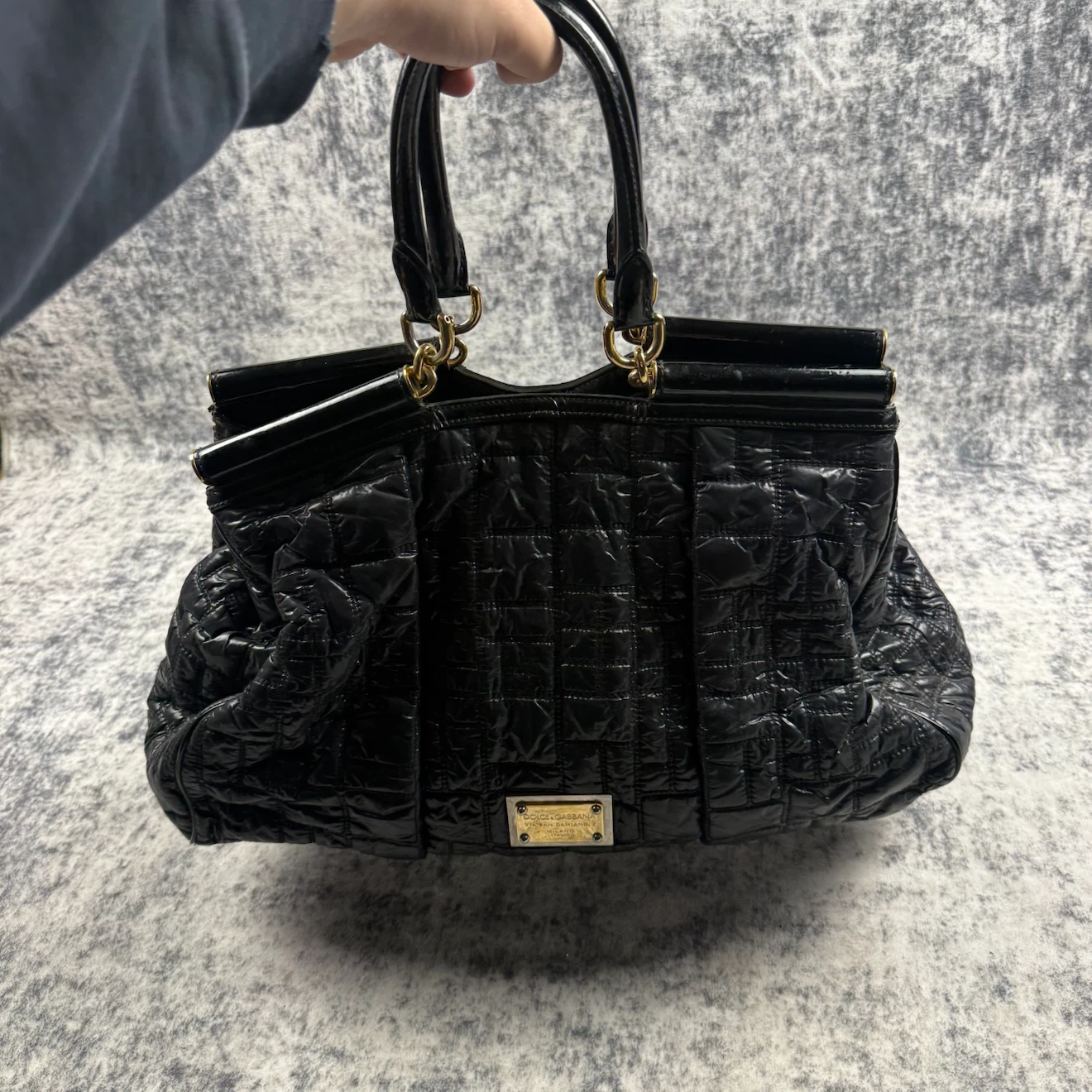 Dolce & Gabbana Miss Lexington Quilted Patent Nylon Tote Bag - photo 4