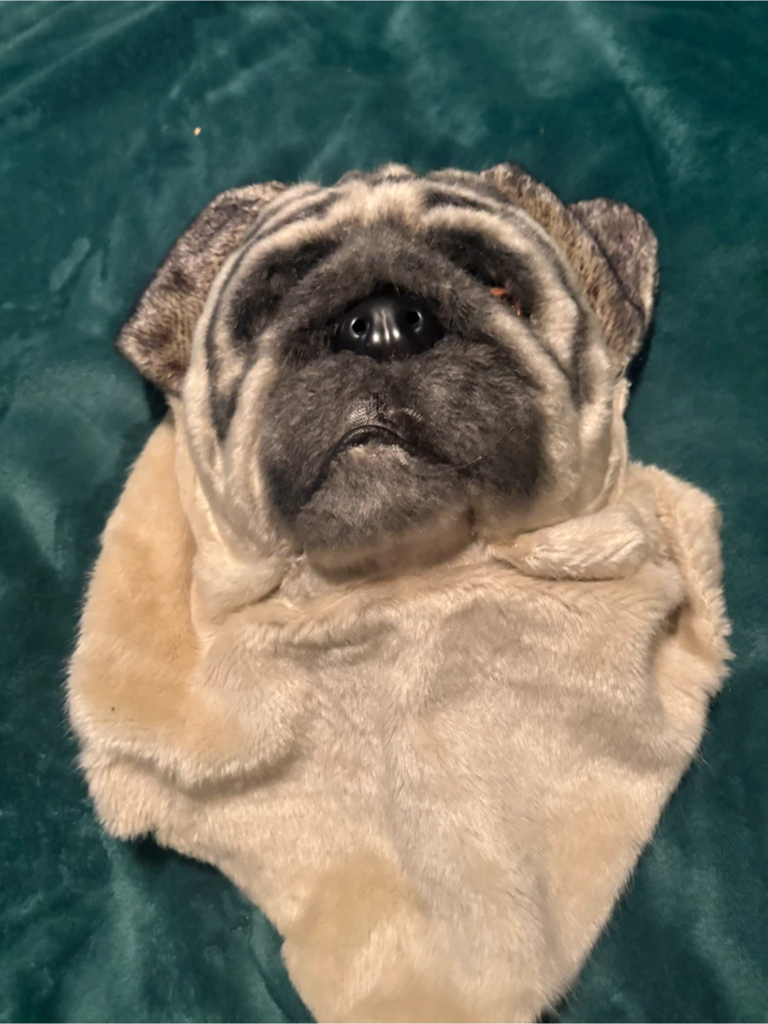 Realistic Pug Costume Mask with moving mouth - photo 2