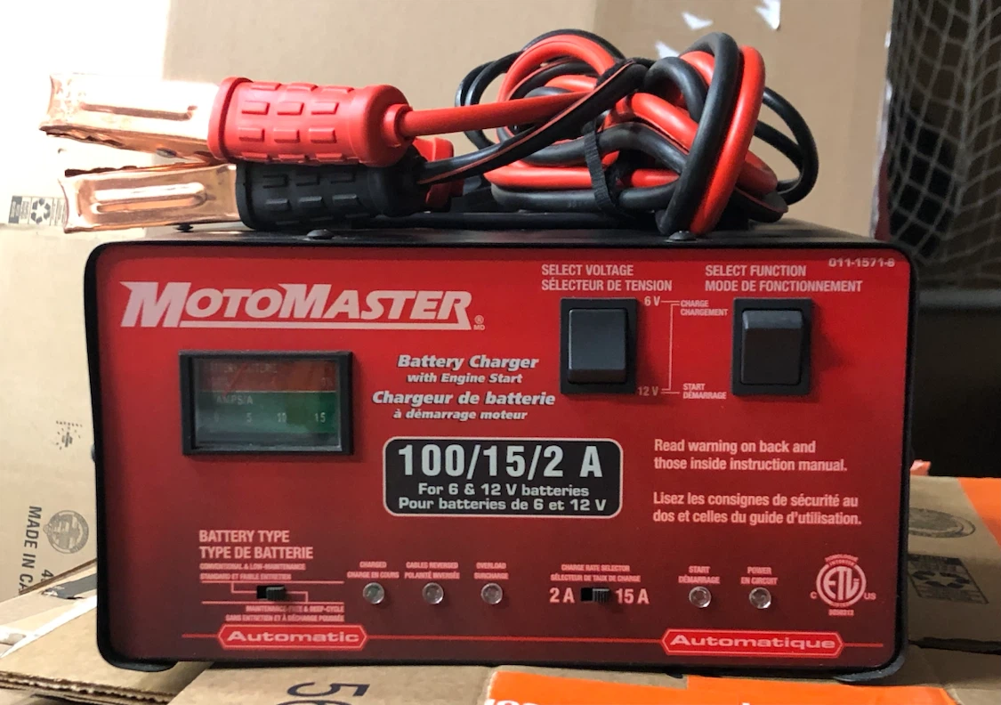 MotoMaster Battery Charger 100/15/2A