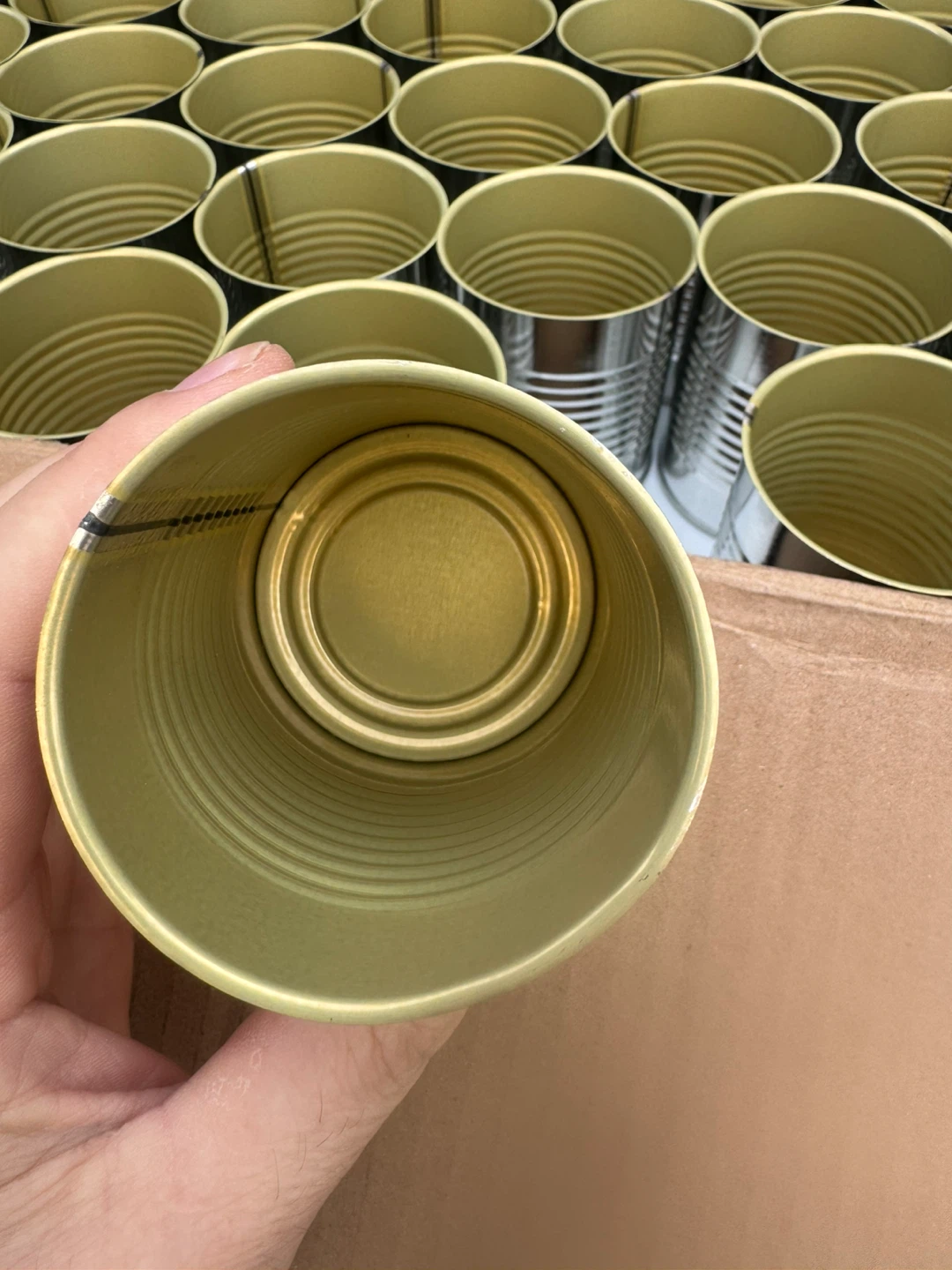 Large Bulk Set of Empty Metal Tin Cans - photo 2