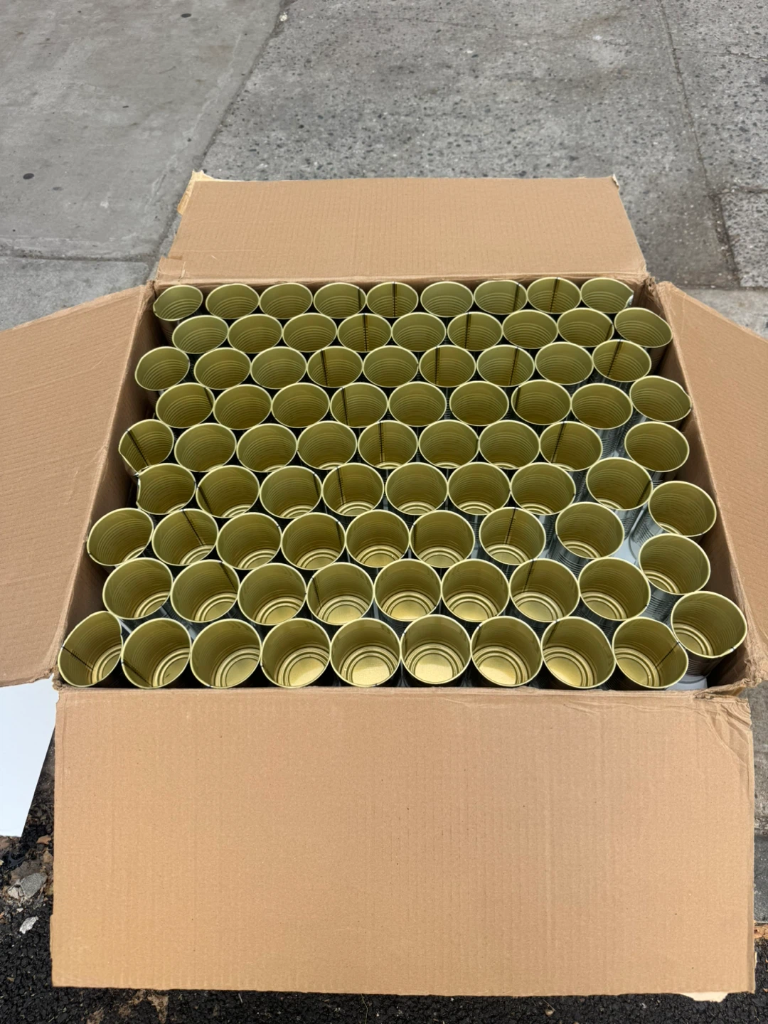 Large Bulk Set of Empty Metal Tin Cans - photo 4