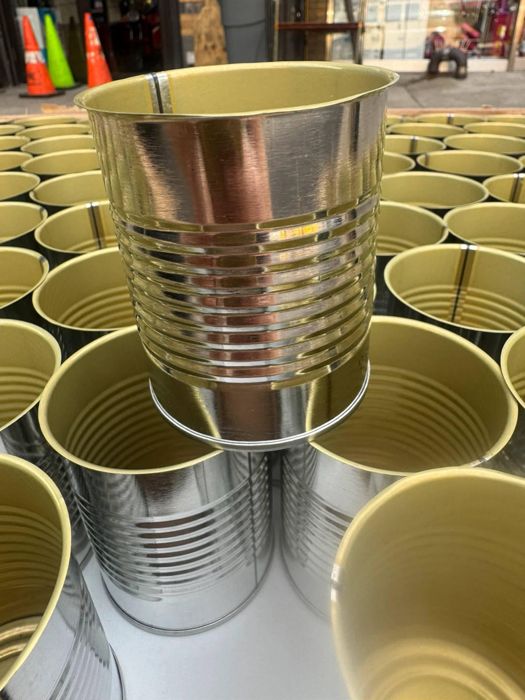Large Bulk Set of Empty Metal Tin Cans - photo 5