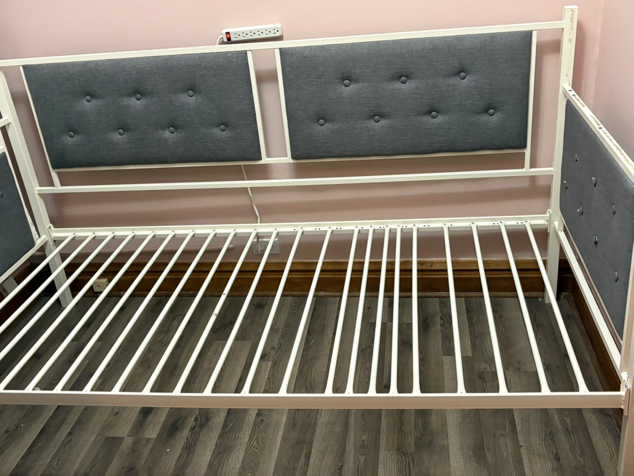 Metal Daybed Frame with Upholstered Panels - photo 2