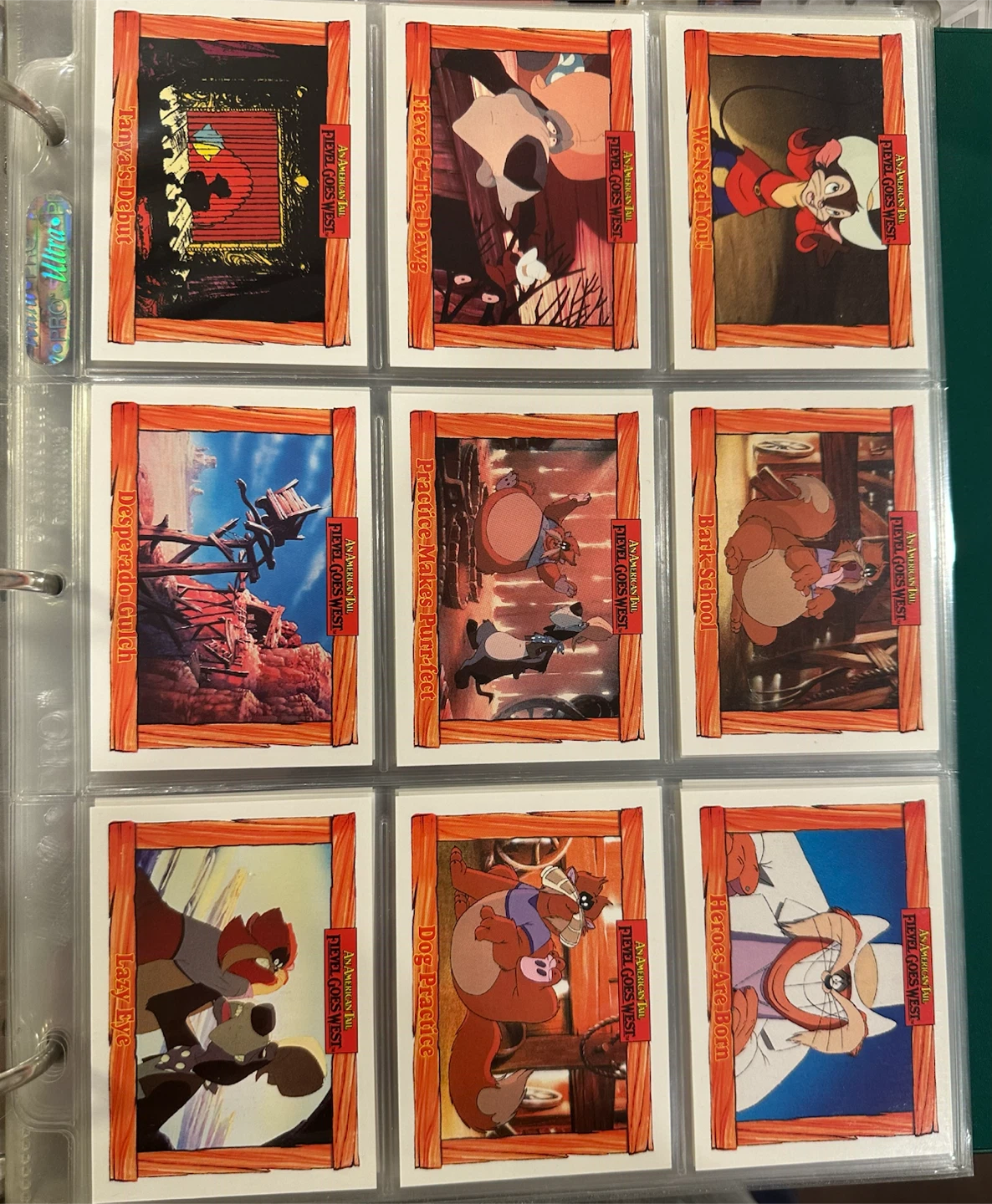 An American Tail Fievel Goes West Movie Trading Cards - photo 3