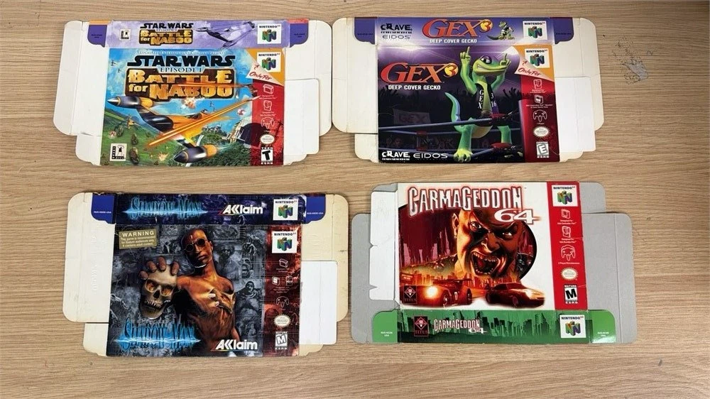 LOT OF 4 N64 BOXES - NINTENDO 64