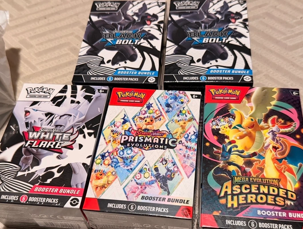 Lot of 5 Pokemon Booster Bundles
