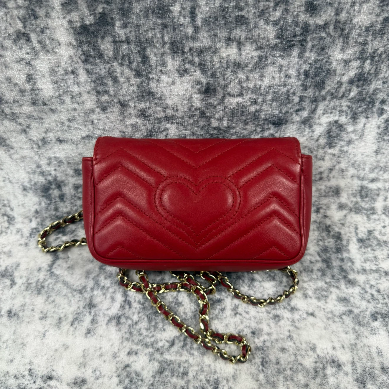 Gucci GG Marmont Red Matelassé Super Mini Bag - photo 3