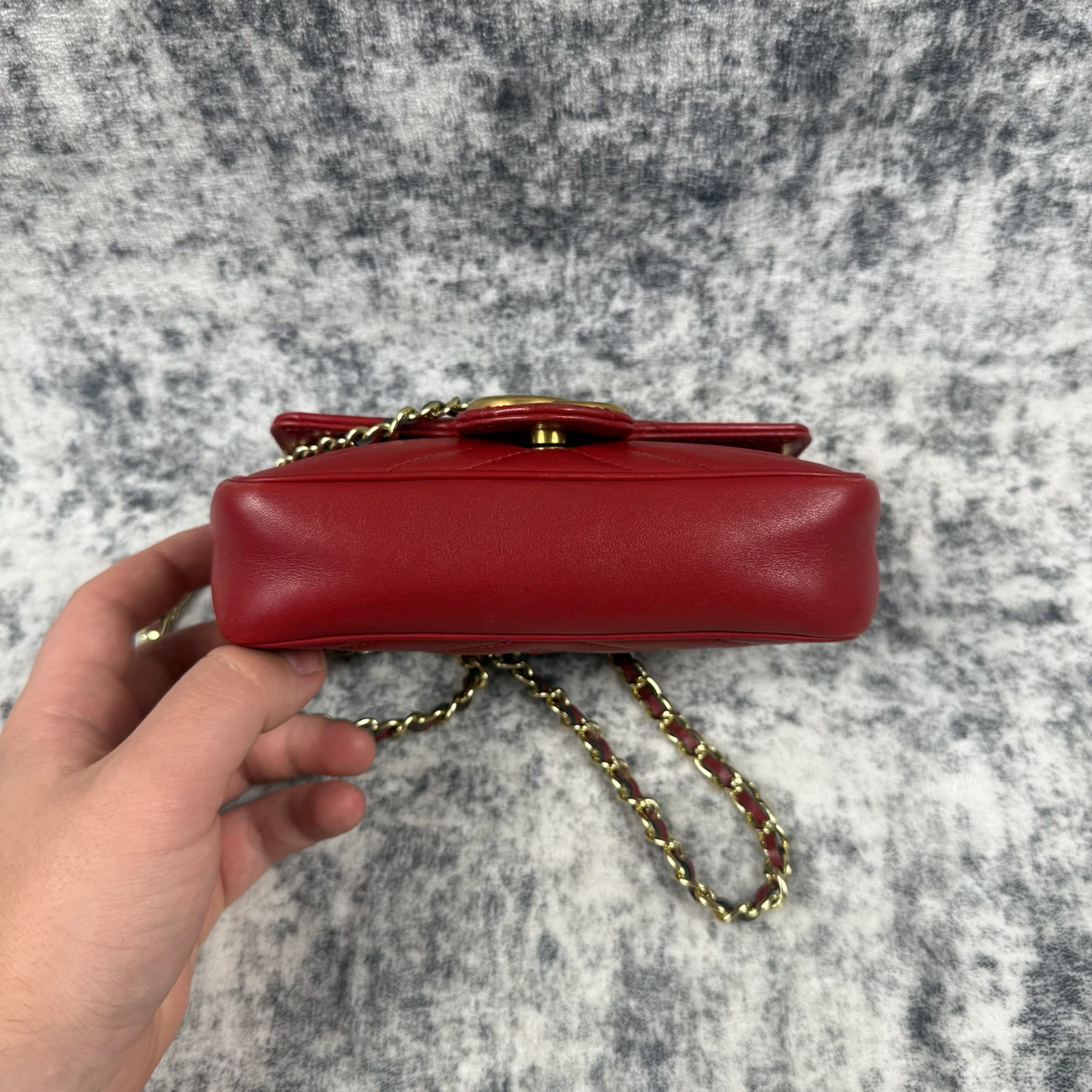 Gucci GG Marmont Red Matelassé Super Mini Bag - photo 5