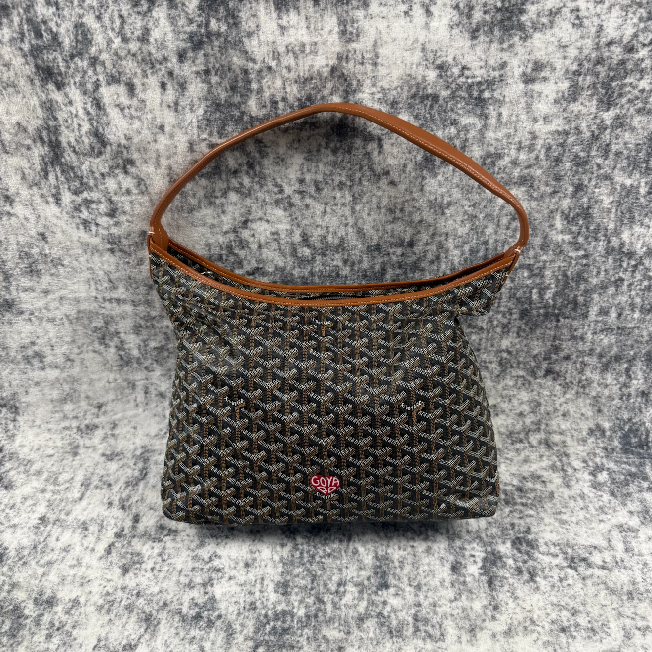 Goyard Bohème Black Goyardine Limited Edition Hobo Bag
