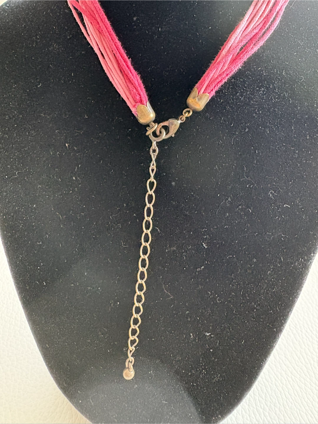 Vintage Pink Flower Statement Necklace / Brooch - photo 4