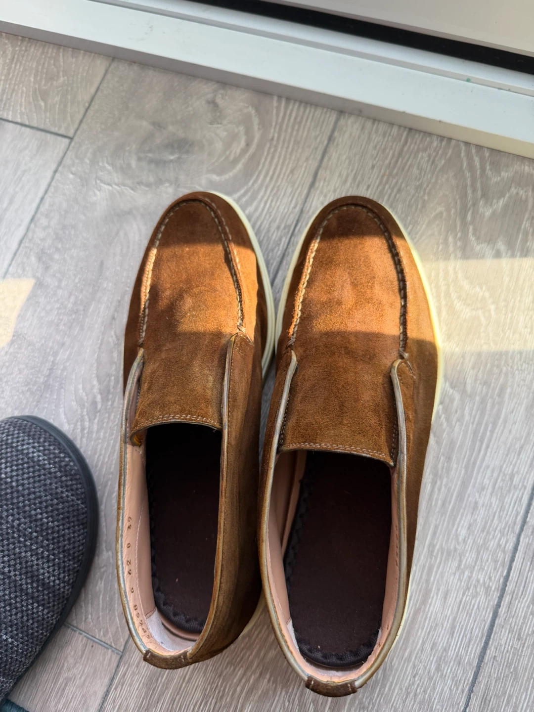 Santoni Brown Suede Slip-on Shoes - photo 2