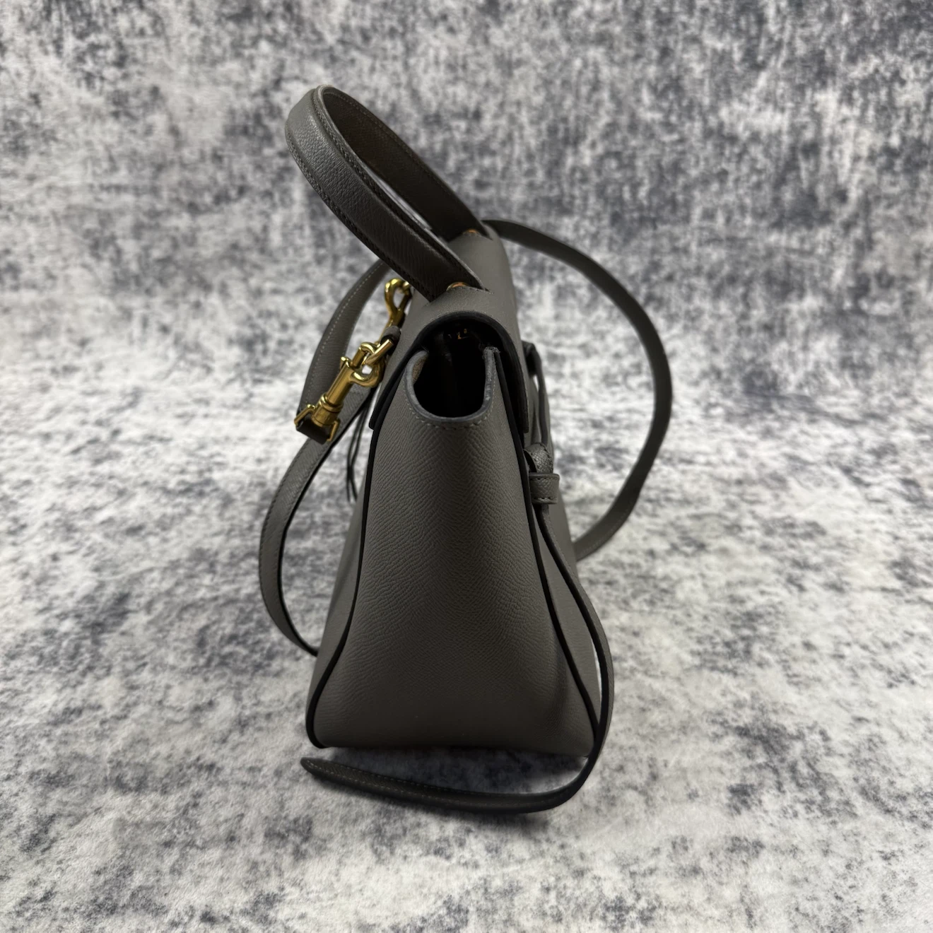 Celine Micro Belt Bag in Grey Grained Calfskin - photo 3
