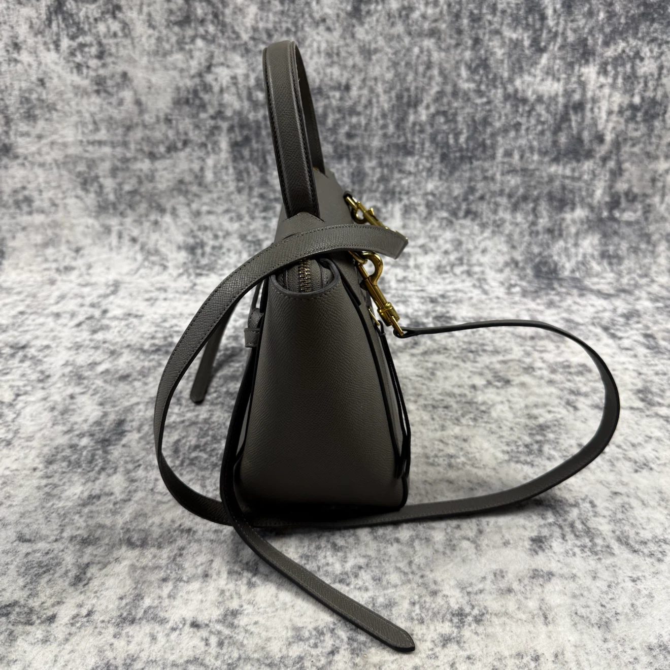 Celine Micro Belt Bag in Grey Grained Calfskin - photo 4