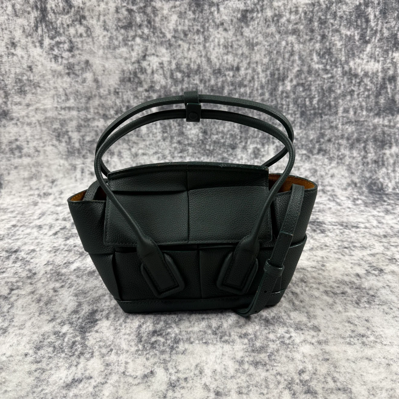 Bottega Veneta Mini Arco Intrecciato Leather Tote Bag