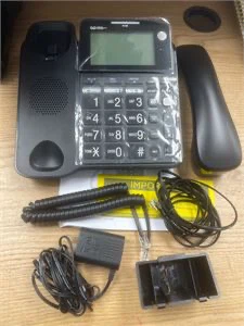 AT&T Corded Phone with 25 min Digital Answering Machine, Black - photo 3