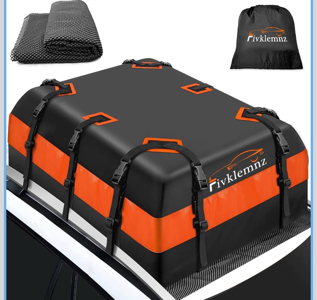Fivklemnz Car Roof Cargo Carrier Bag - photo 4