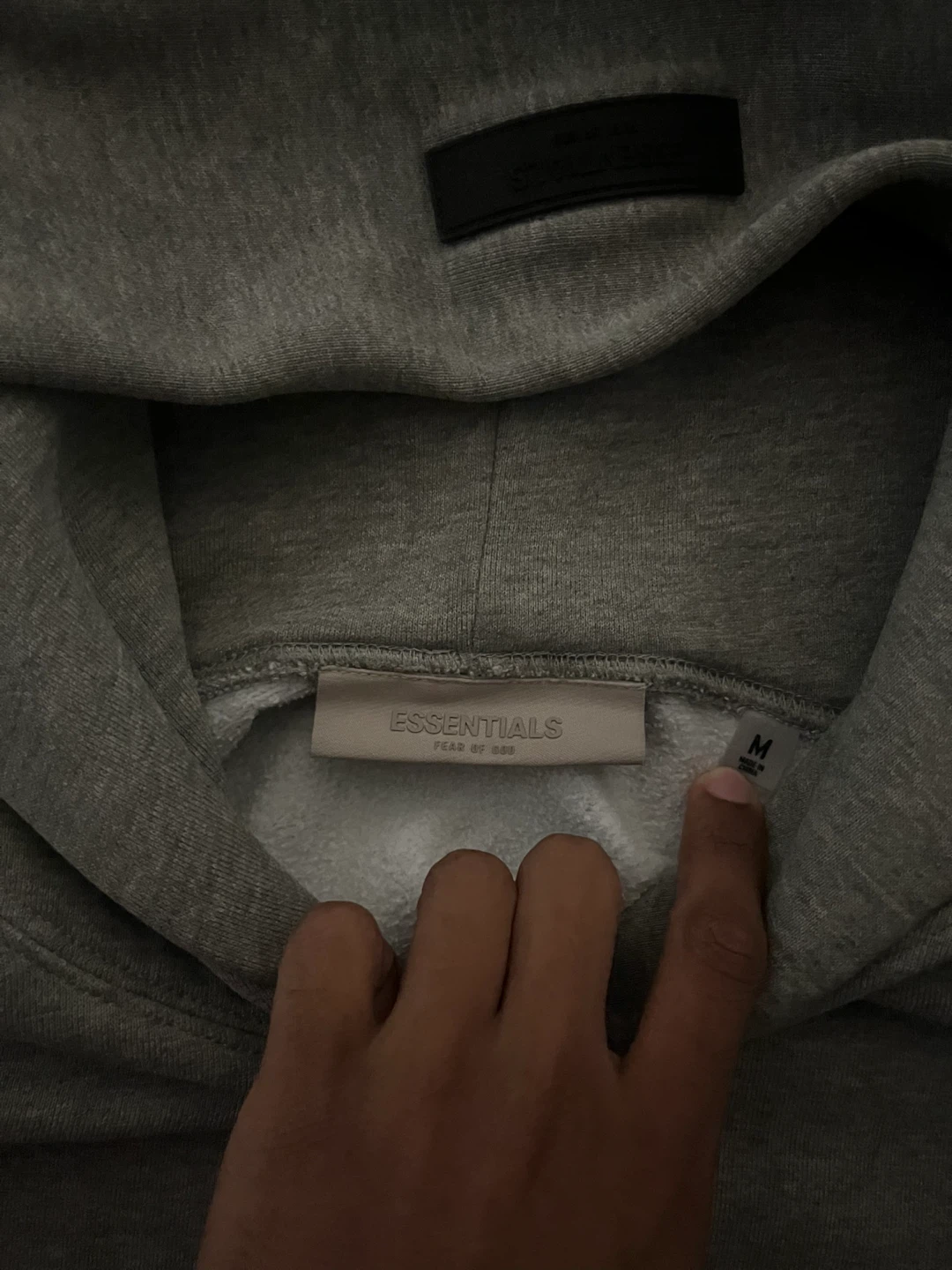 Dark Oatmeal Essentials Hoodie - photo 2