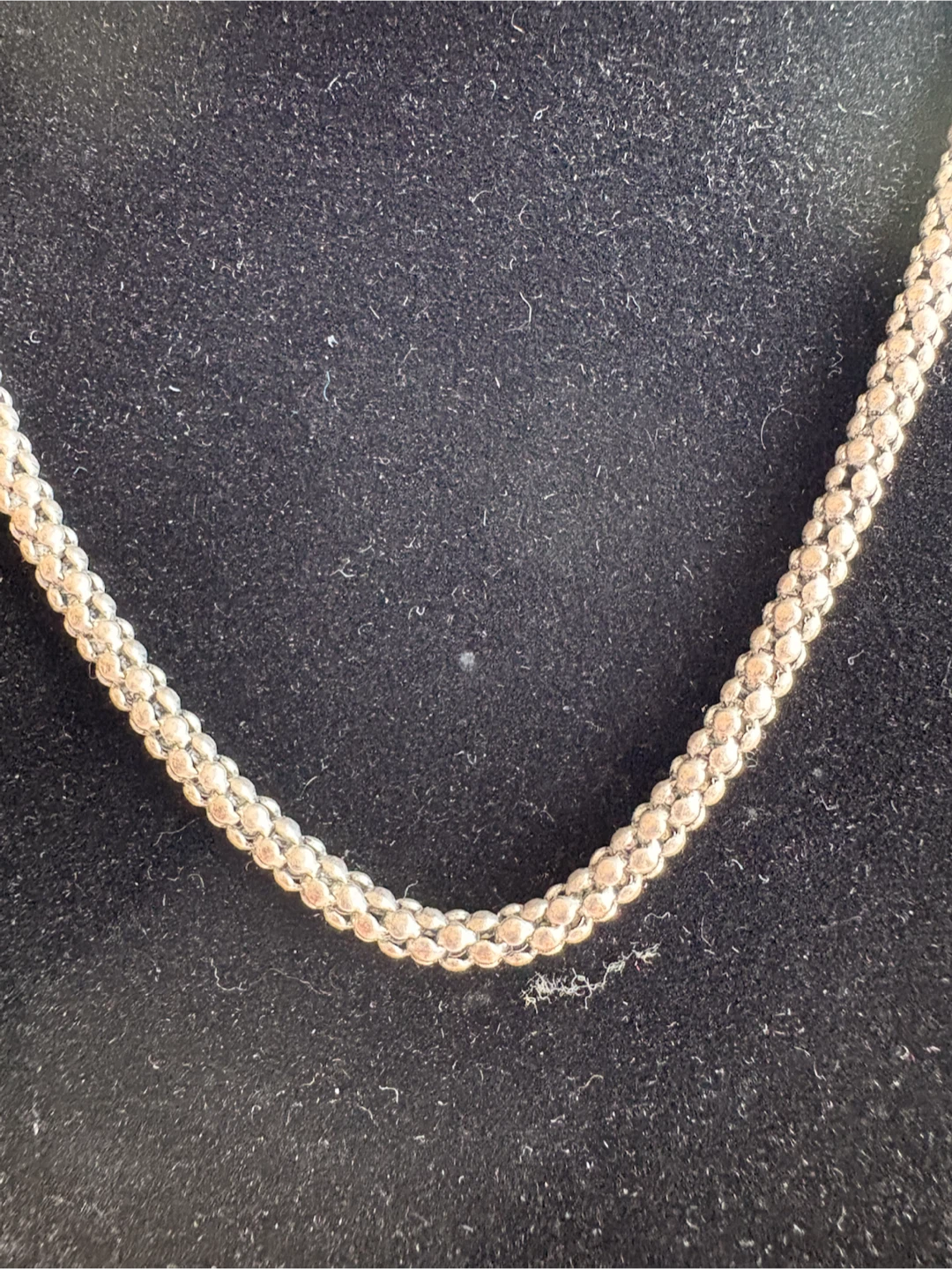 Silver-Tone Beaded Chain Necklace - photo 2