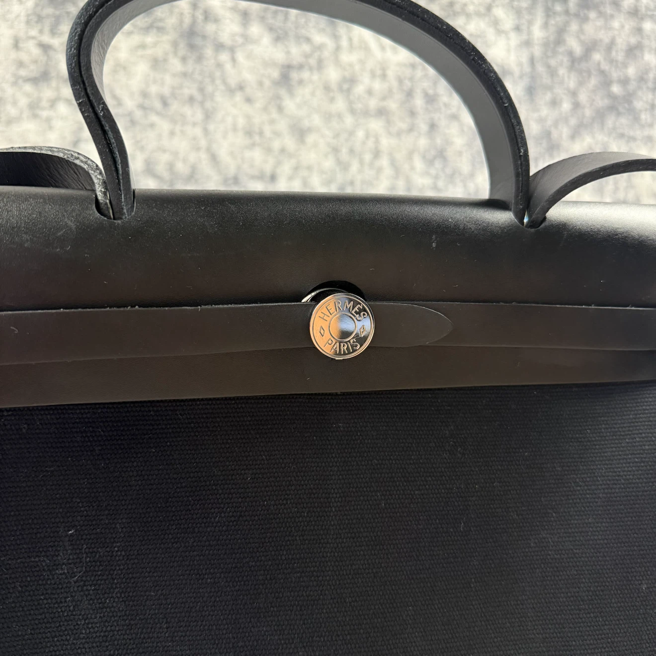 Hermes Toile Vache Hunter Herbag Black - photo 2