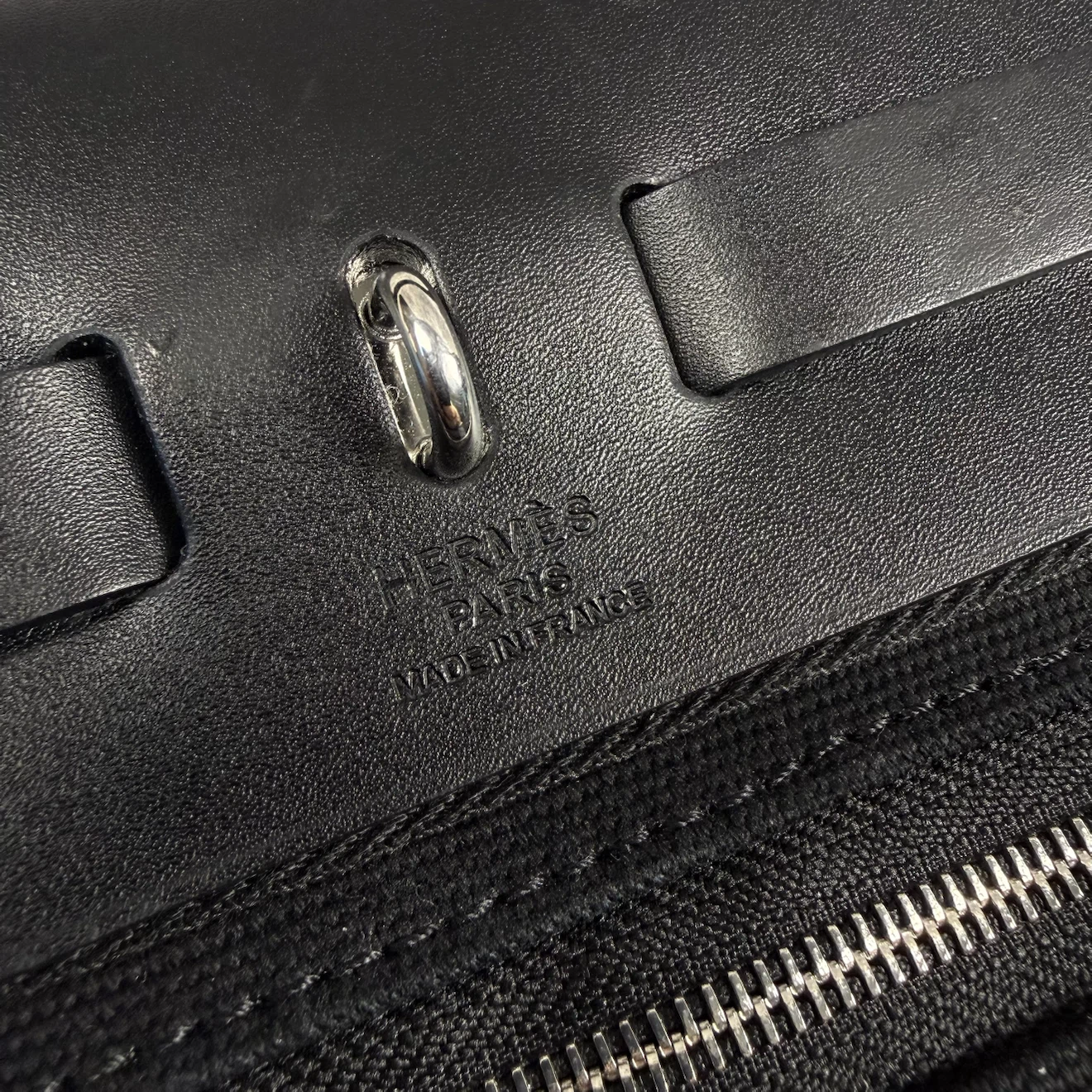 Hermes Toile Vache Hunter Herbag Black - photo 5