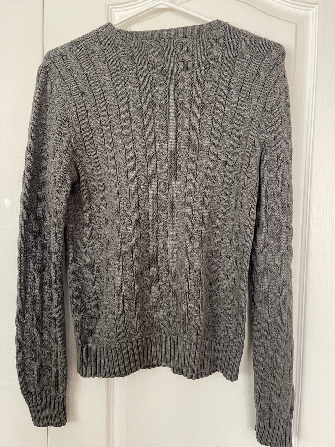 Ralph Lauren Grey Cable Knit Sweater - photo 4