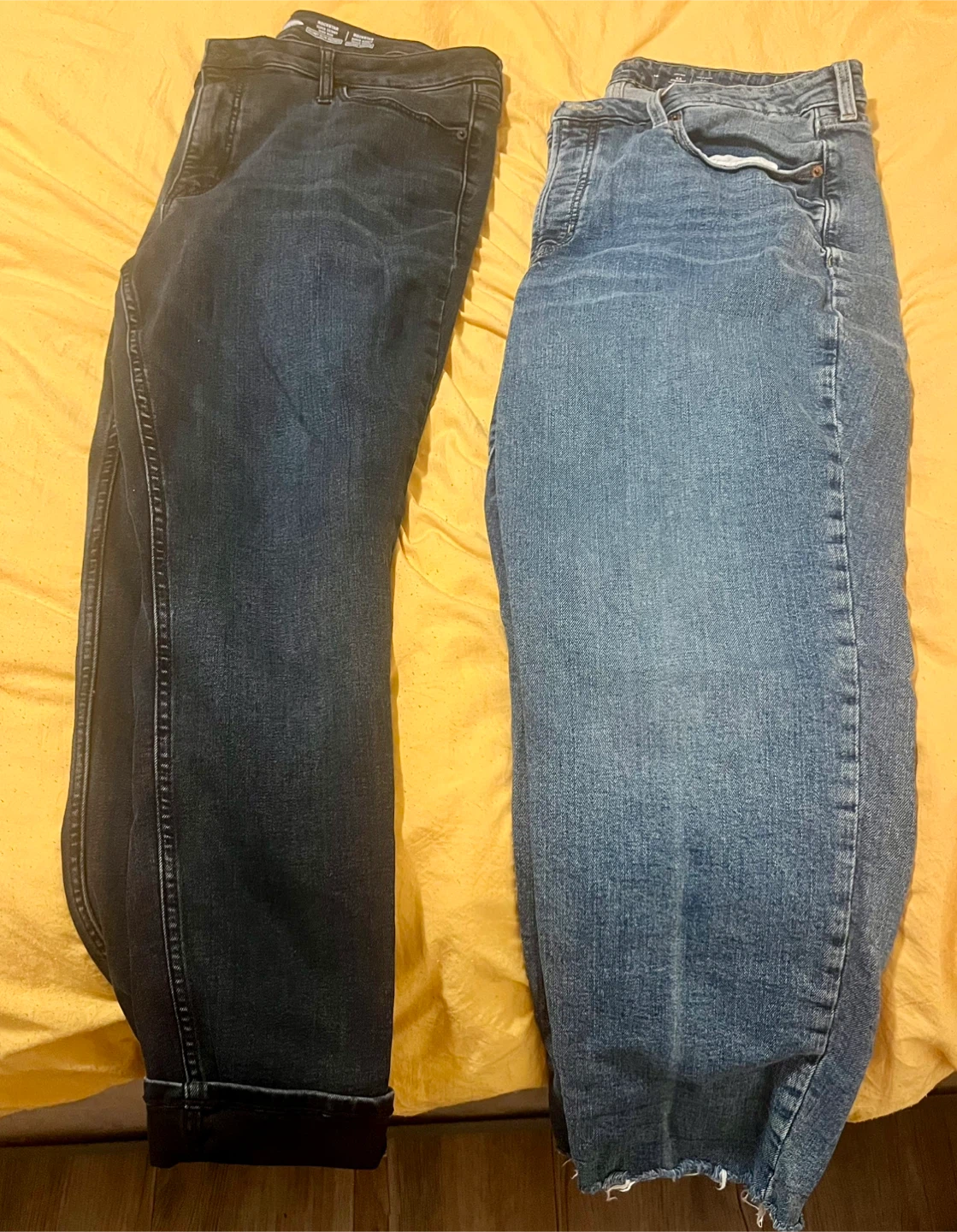 Two pairs of Old Navy Rockstar jeans