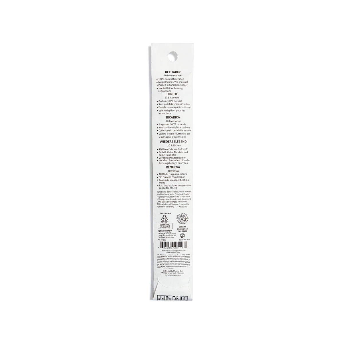 MAROMA Recharge Aromatherapy Incense, 6 pcs - photo 2