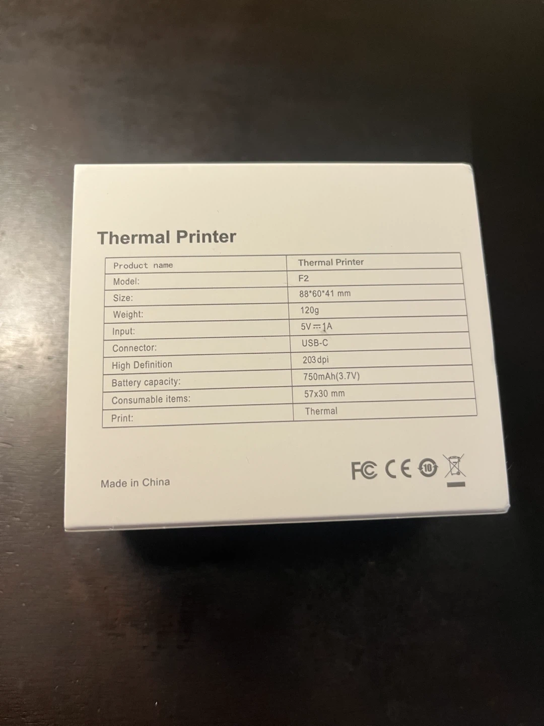 F2 Portable Thermal Printer - photo 4
