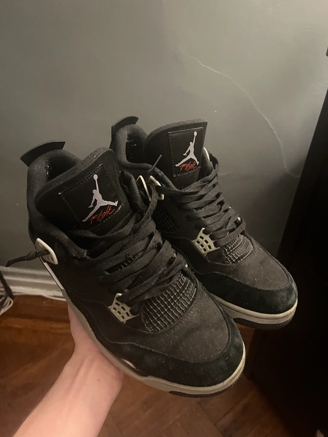 Jordan 4 Black Canvas
