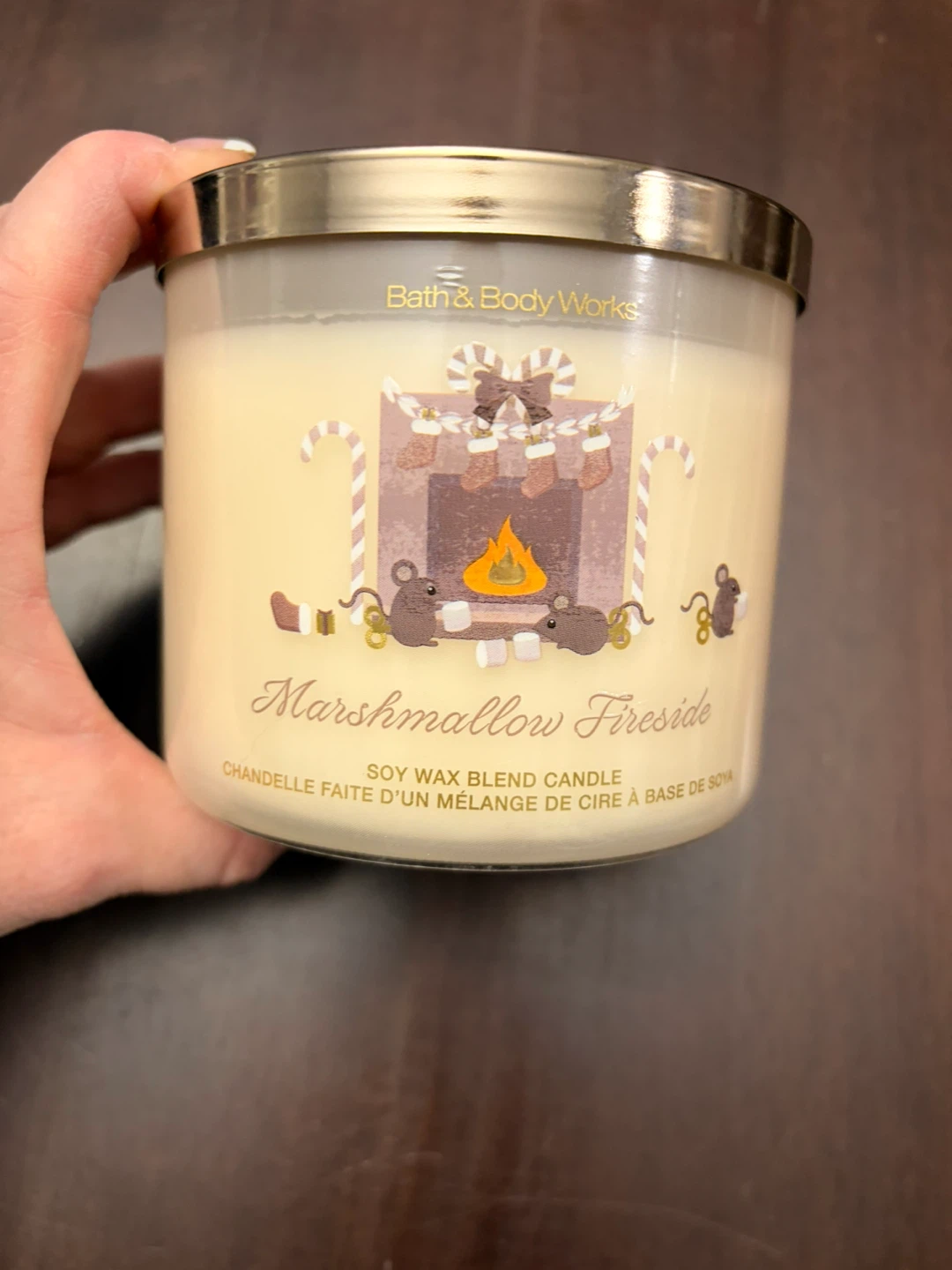 New Bath & Body Works Marshmallow Fireside 3-Wick Candle