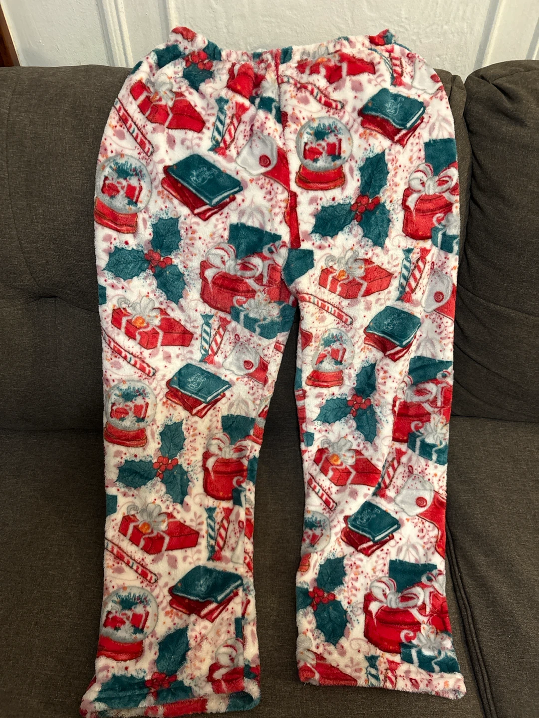 Christmas Pattern Fleece Lounge Pants
