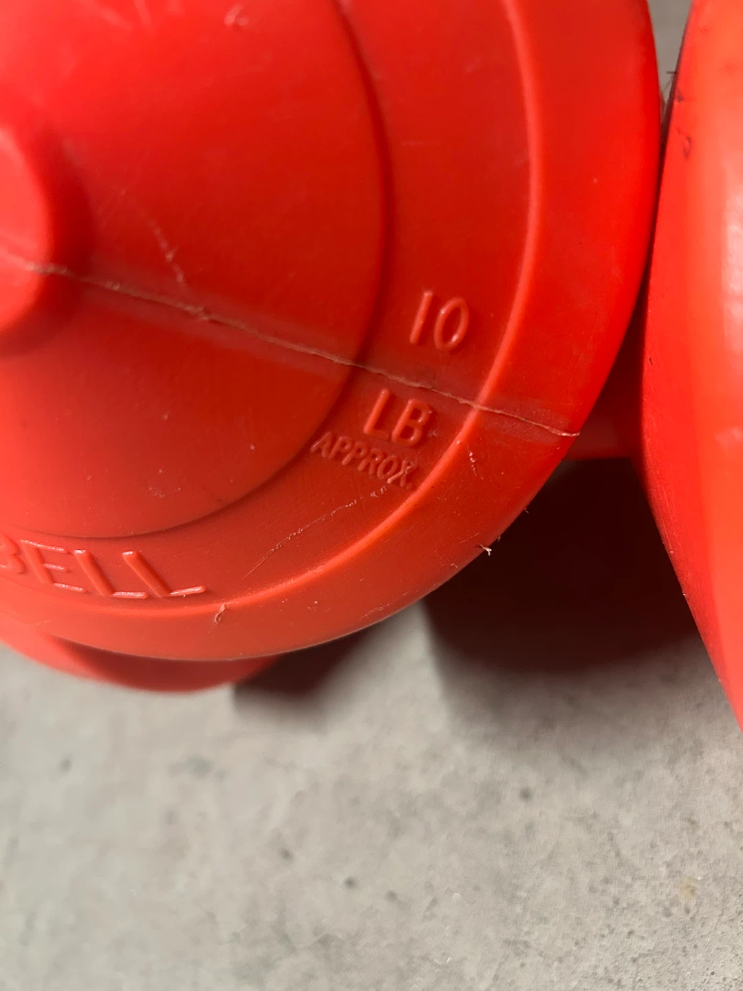 Two 10lb Orange Dumbbells - photo 3