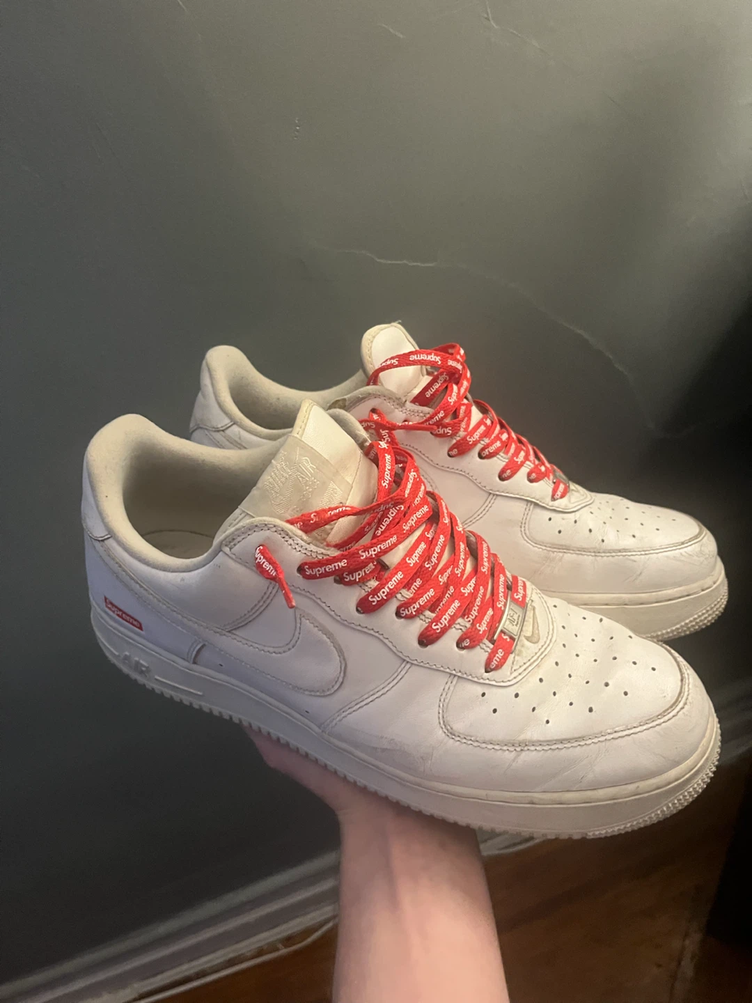 Nike Air Force 1 Low Supreme White - photo 2
