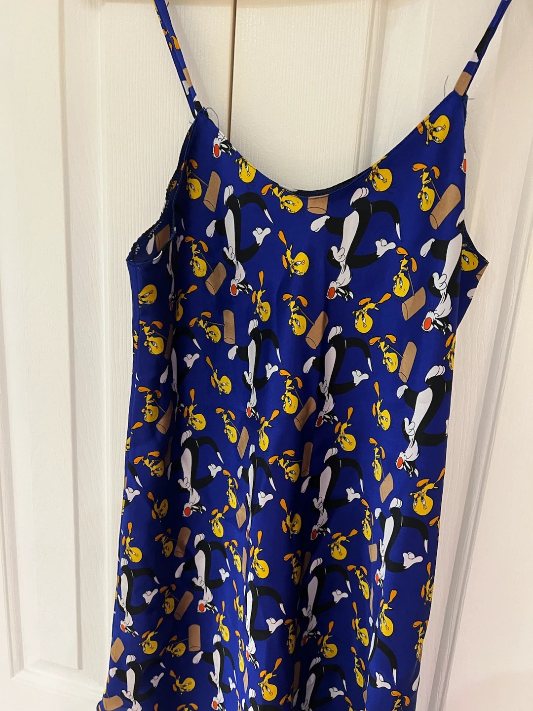 Looney Tunes Character Print Slip Dress