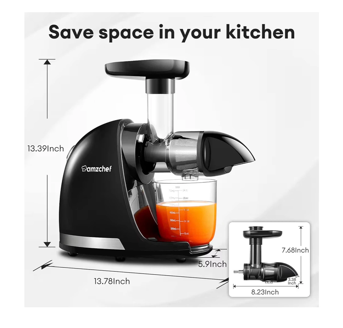AMZCHEF Slow Juicer
