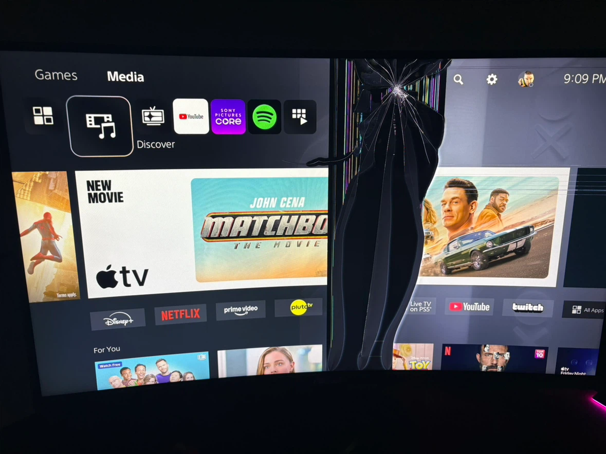 ASUS TUF Gaming VG27W Monitor with Damaged Screen - photo 2