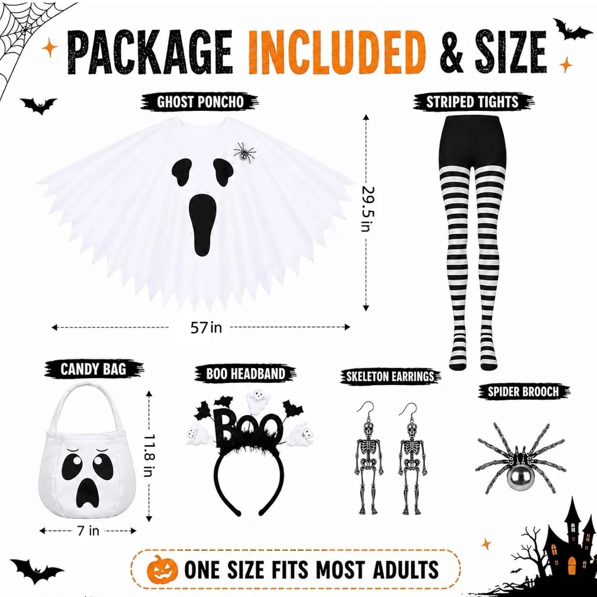 Brand New Ghost Costume Set - photo 3