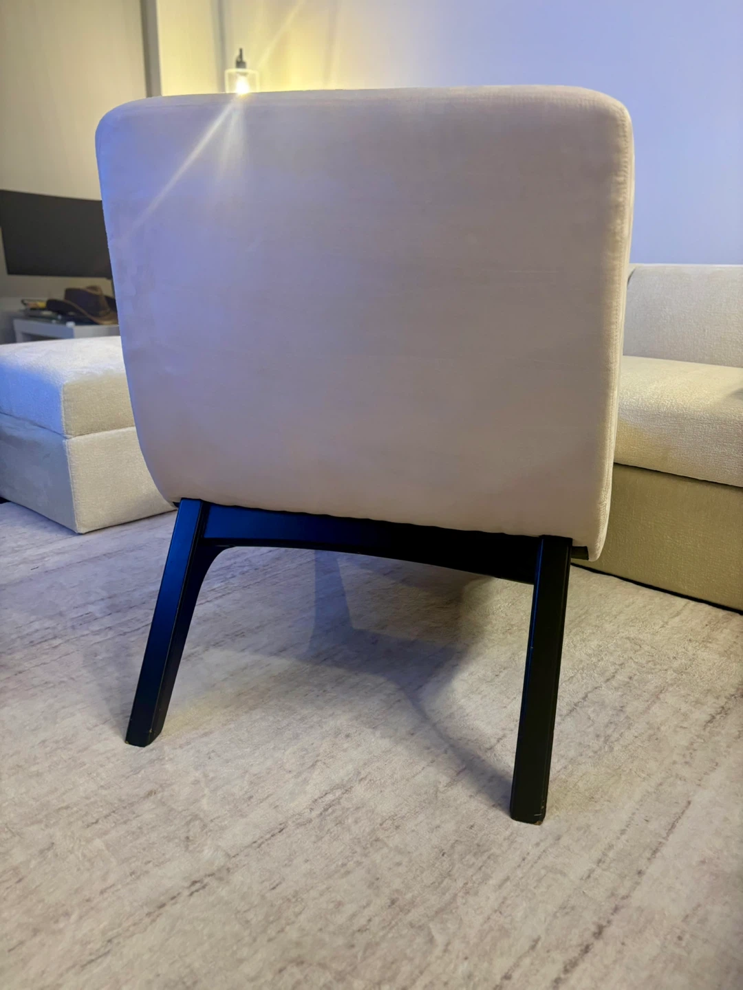 LIKE NEW - MOVING SALE - Cream Accent Chair - photo 3