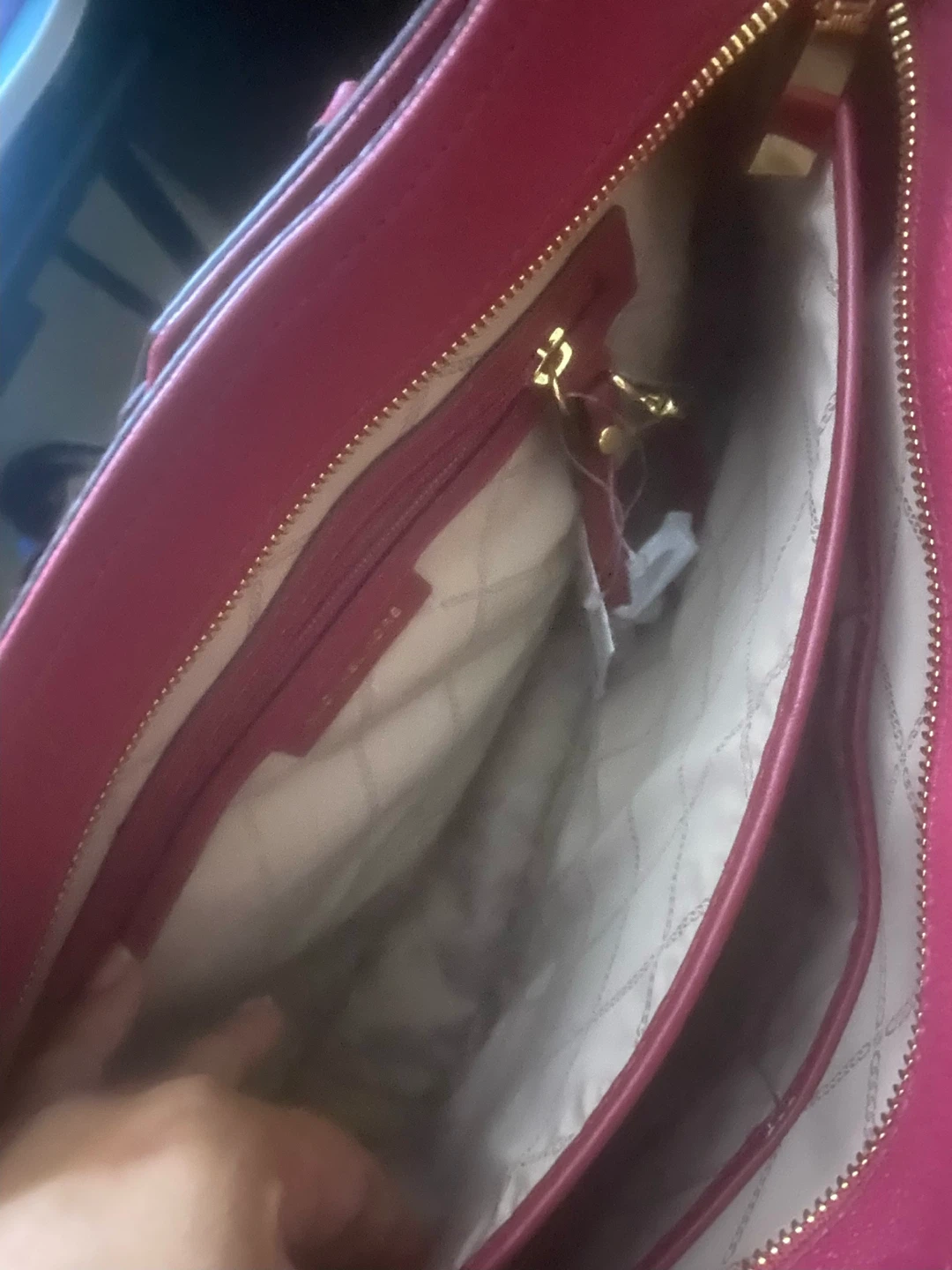 Michael Kors Mae Medium Tote Bag in Berry - photo 2
