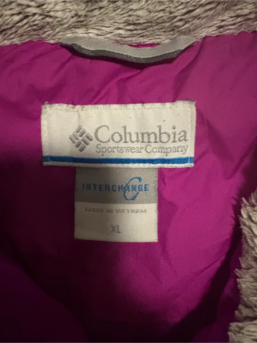 Columbia Women’s XL Interchange Fuschia Pink Windbreaker Jacket - photo 2
