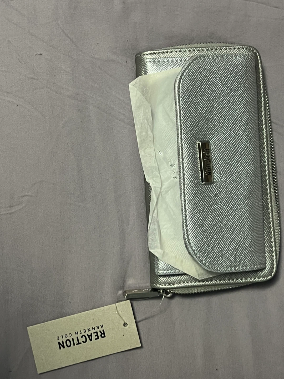 Kenneth Cole Reaction Silver Nicole Wallet
